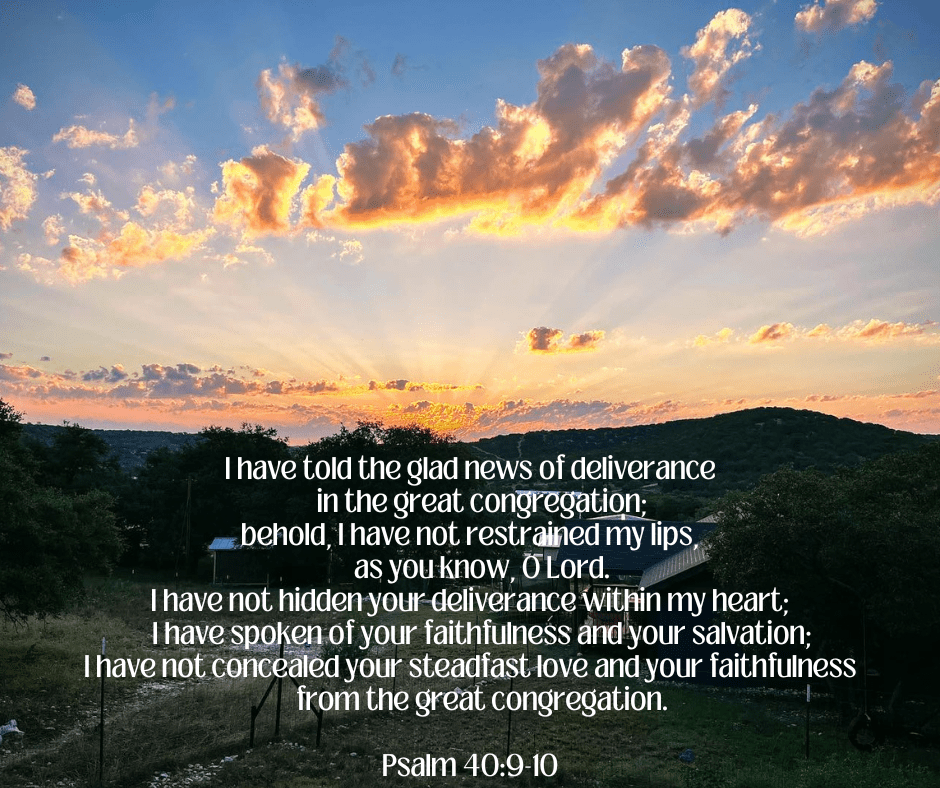 Can’t Stop Sharing About My&nbsp;Deliverance!