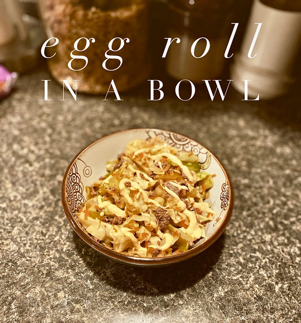 Egg Roll in a Bowl with Garlic Aioli Sweet Chili Sauce&nbsp;DF/GF/SF